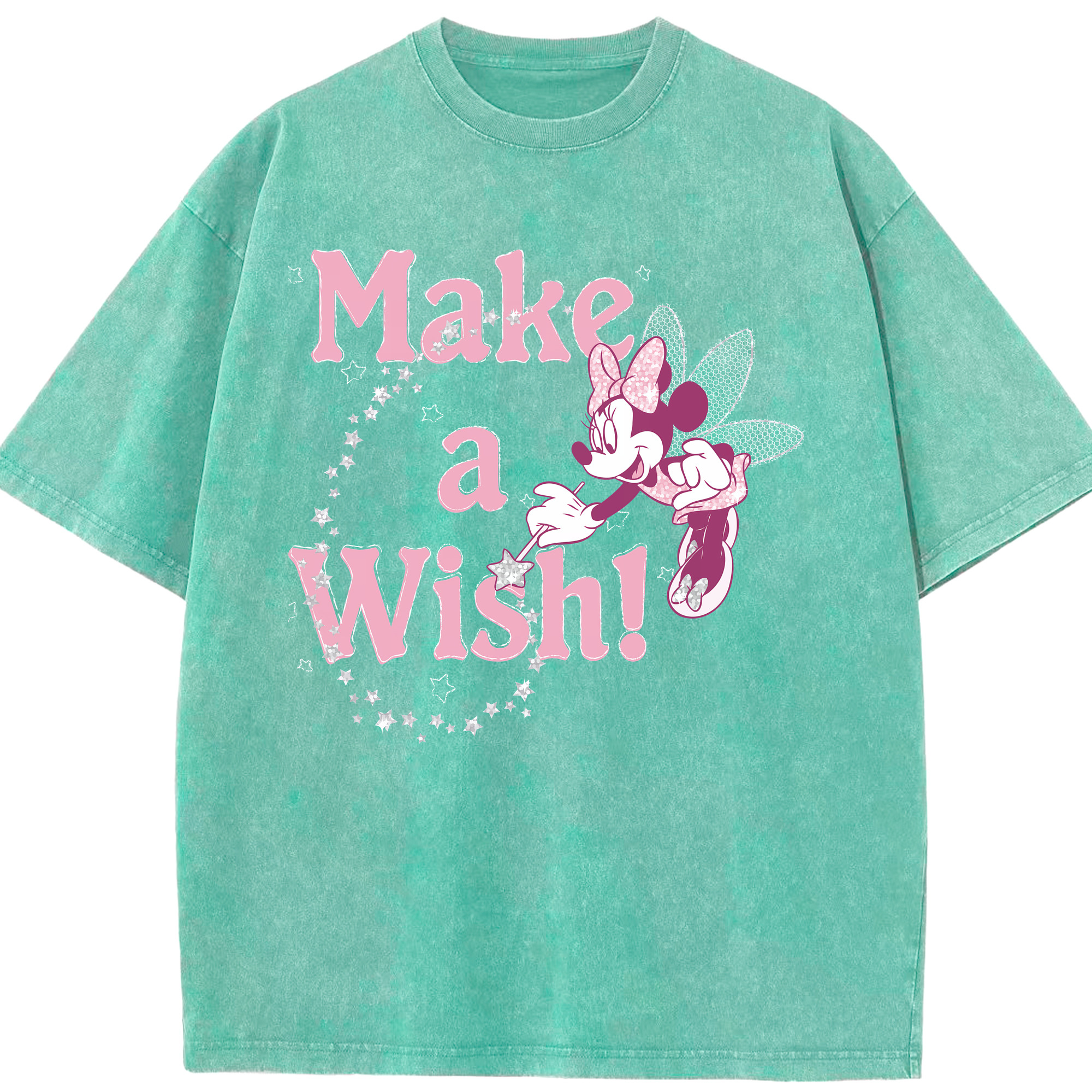（画像用） ミッキーマウス Mickey Mouse 綿100% ヴィンテージ風 半袖Tシャツ（フロントプリント）